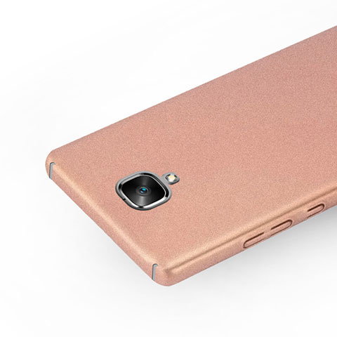 Handyhülle Hülle Kunststoff Schutzhülle Treibsand für OnePlus 3T Rosegold