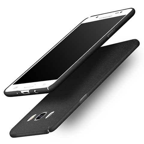 Handyhülle Hülle Kunststoff Schutzhülle Treibsand für Samsung Galaxy J5 (2016) J510FN J5108 Schwarz