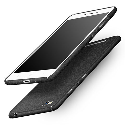 Handyhülle Hülle Kunststoff Schutzhülle Treibsand für Xiaomi Redmi 3 Schwarz
