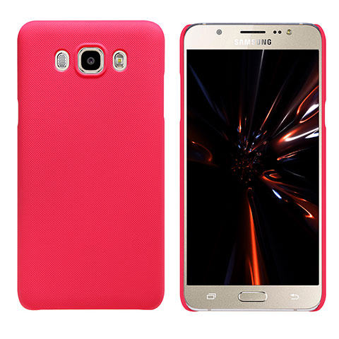 Handyhülle Hülle Kunststoff Tasche Matt M03 für Samsung Galaxy J7 (2016) J710F J710FN Rot