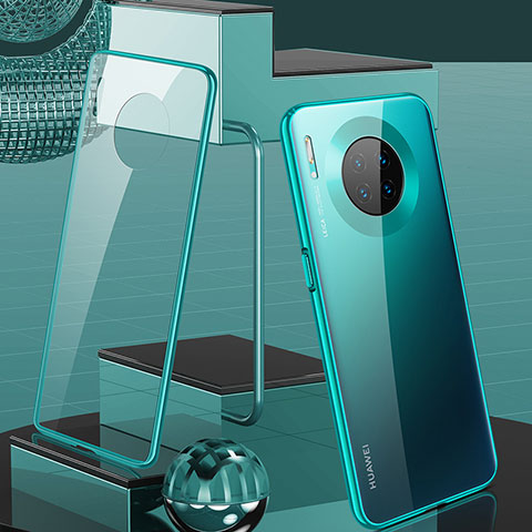 Handyhülle Hülle Luxus Aluminium Metall Rahmen Spiegel 360 Grad Tasche M03 für Huawei Mate 30 Pro Grün