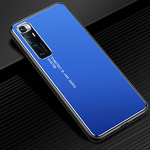 Handyhülle Hülle Luxus Aluminium Metall Tasche für Xiaomi Mi 10 Ultra Blau