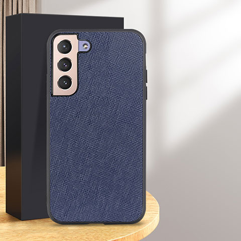 Handyhülle Hülle Luxus Leder Schutzhülle B03H für Samsung Galaxy S25 Plus 5G Blau