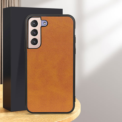 Handyhülle Hülle Luxus Leder Schutzhülle B08H für Samsung Galaxy S25 Plus 5G Braun