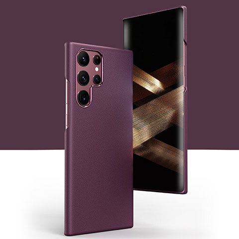 Handyhülle Hülle Luxus Leder Schutzhülle YB4 für Samsung Galaxy S24 5G  Violett