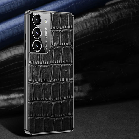 Handyhülle Hülle Luxus Leder Schutzhülle C09 für Samsung Galaxy S23 5G Schwarz