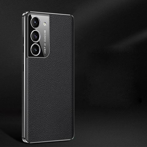 Handyhülle Hülle Luxus Leder Schutzhülle C10 für Samsung Galaxy S21 5G Schwarz