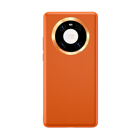Handyhülle Hülle Luxus Leder Schutzhülle für Huawei Mate 40 Orange