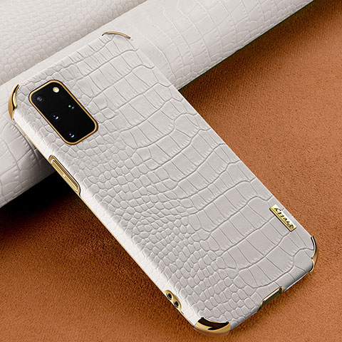 Handyhülle Hülle Luxus Leder Schutzhülle für Samsung Galaxy S20 Plus 5G Weiß