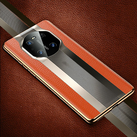 Handyhülle Hülle Luxus Leder Schutzhülle K01 für Huawei Mate 40E Pro 4G Orange