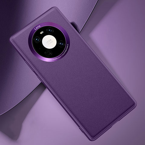 Handyhülle Hülle Luxus Leder Schutzhülle L04 für Huawei Mate 40 Pro Violett