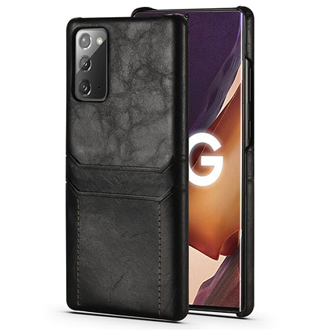 Handyhülle Hülle Luxus Leder Schutzhülle N02 für Samsung Galaxy Note 20 5G Schwarz