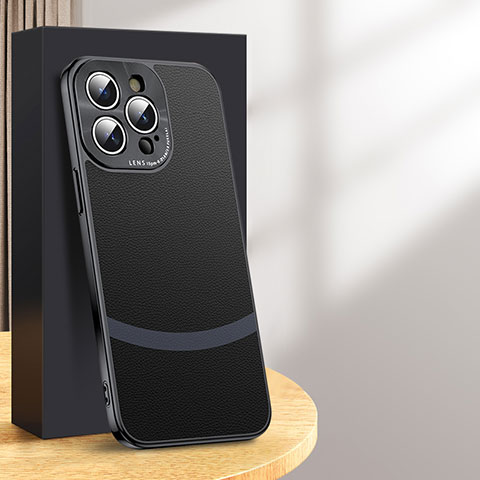 Handyhülle Hülle Luxus Leder Schutzhülle PD2 für Apple iPhone 15 Pro Max Schwarz