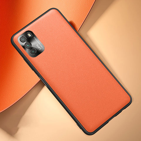 Handyhülle Hülle Luxus Leder Schutzhülle QK1 für Xiaomi Poco M3 Orange