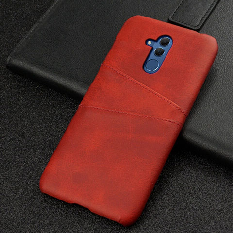 Handyhülle Hülle Luxus Leder Schutzhülle R01 für Huawei Mate 20 Lite Rot