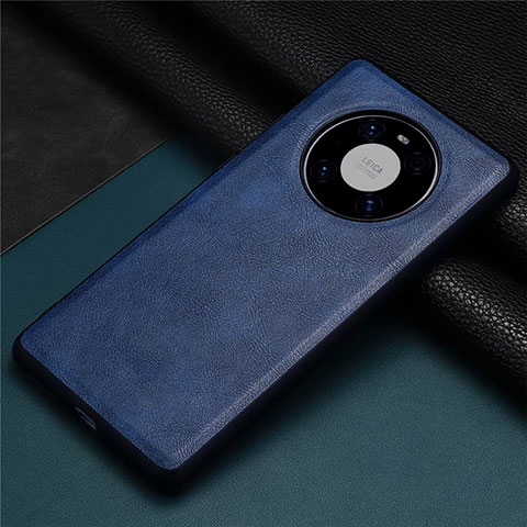 Handyhülle Hülle Luxus Leder Schutzhülle R01 für Huawei Mate 40 Blau
