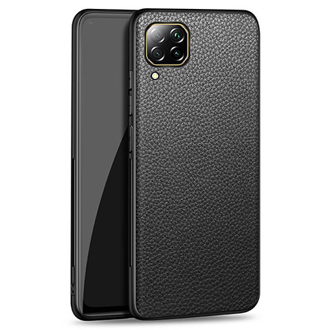 Handyhülle Hülle Luxus Leder Schutzhülle R01 für Huawei P40 Lite Schwarz