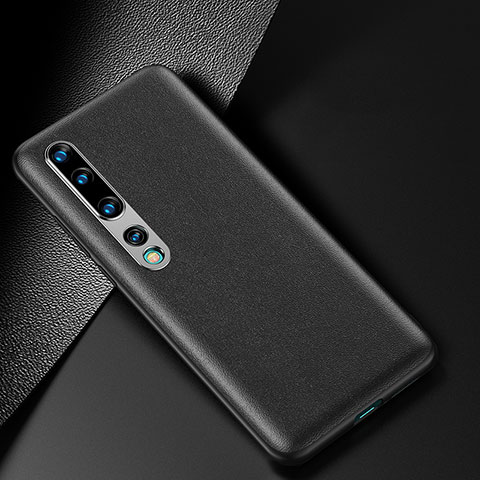 Handyhülle Hülle Luxus Leder Schutzhülle R02 für Xiaomi Mi 10 Schwarz