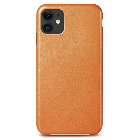 Handyhülle Hülle Luxus Leder Schutzhülle R04 für Apple iPhone 11 Orange