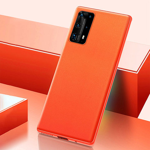 Handyhülle Hülle Luxus Leder Schutzhülle R04 für Huawei P40 Pro+ Plus Orange