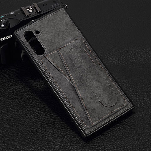 Handyhülle Hülle Luxus Leder Schutzhülle R07 für Samsung Galaxy Note 10 5G Grau
