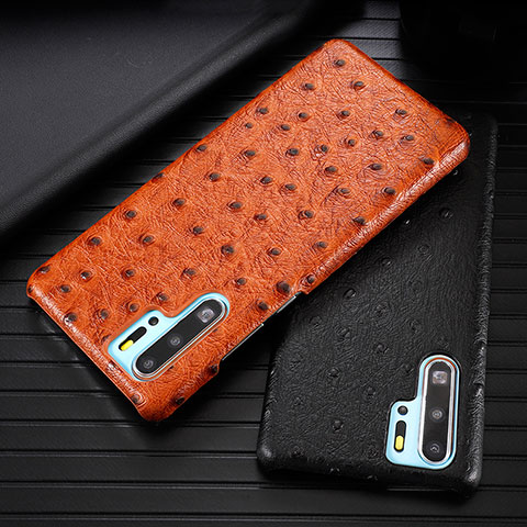 Handyhülle Hülle Luxus Leder Schutzhülle R09 für Huawei P30 Pro Orange