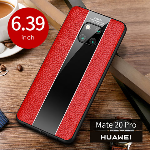 Handyhülle Hülle Luxus Leder Schutzhülle S01 für Huawei Mate 20 Pro Rot