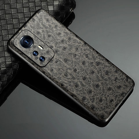 Handyhülle Hülle Luxus Leder Schutzhülle S09 für Xiaomi Mi 12S Pro 5G Grau