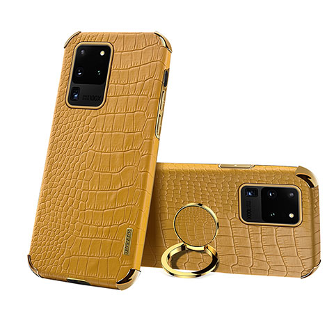 Handyhülle Hülle Luxus Leder Schutzhülle XD1 für Samsung Galaxy S20 Ultra Gelb