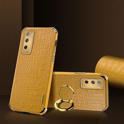 Handyhülle Hülle Luxus Leder Schutzhülle XD2 für Samsung Galaxy S20 Lite 5G Gelb