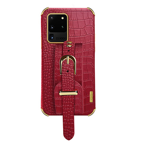 Handyhülle Hülle Luxus Leder Schutzhülle XD2 für Samsung Galaxy S20 Ultra Rot
