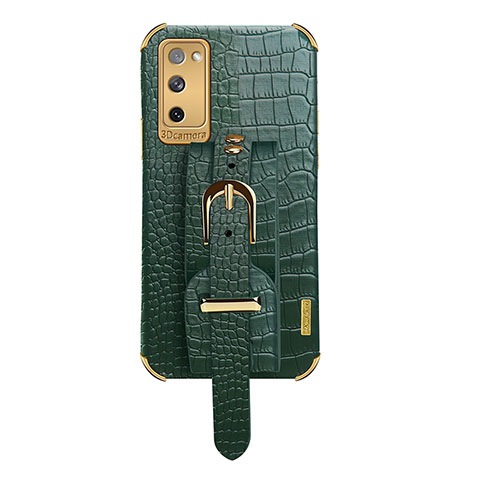 Handyhülle Hülle Luxus Leder Schutzhülle XD5 für Samsung Galaxy S20 FE 5G Grün