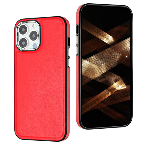 Handyhülle Hülle Luxus Leder Schutzhülle Y07B für Apple iPhone 13 Pro Rot