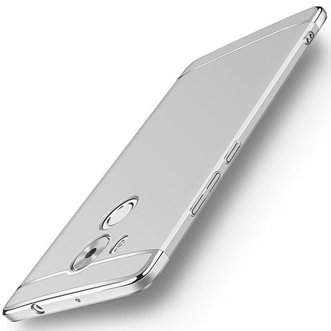 Handyhülle Hülle Luxus Metall Rahmen und Kunststoff für Huawei Mate 8 Silber