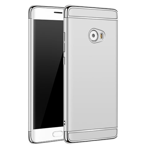 Handyhülle Hülle Luxus Metall Rahmen und Kunststoff für Xiaomi Mi Note 2 Silber