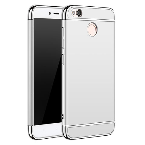 Handyhülle Hülle Luxus Metall Rahmen und Kunststoff für Xiaomi Redmi 4X Silber