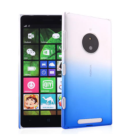Handyhülle Hülle Schutzhülle Durchsichtig Farbverlauf für Nokia Lumia 830 Blau