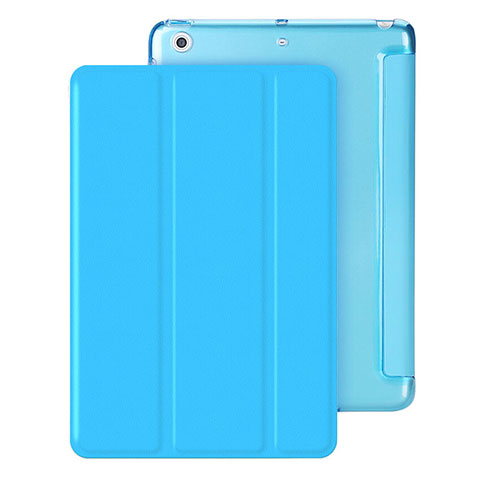 Handyhülle Hülle Stand Tasche Leder für Apple iPad Mini 3 Hellblau