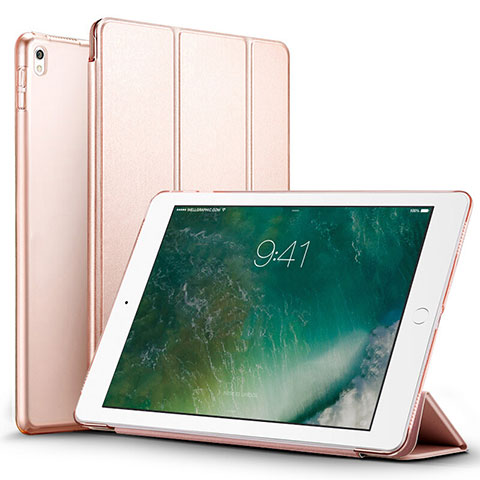 Handyhülle Hülle Stand Tasche Leder für Apple iPad Pro 12.9 (2017) Rosegold