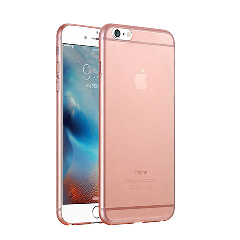 Handyhülle Hülle Ultra Dünn Schutzhülle Durchsichtig Transparent Matt für Apple iPhone 6 Plus Rosegold