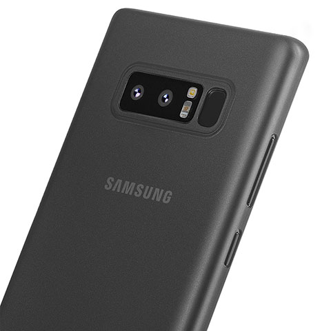 Handyhülle Hülle Ultra Dünn Schutzhülle Durchsichtig Transparent Matt für Samsung Galaxy Note 8 Schwarz