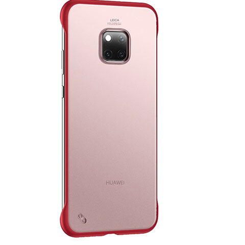 Handyhülle Hülle Ultra Dünn Schutzhülle Tasche Durchsichtig Transparent Matt H01 für Huawei Mate 20 Pro Rot