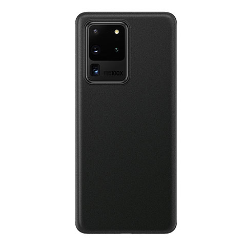 Handyhülle Hülle Ultra Dünn Schutzhülle Tasche Durchsichtig Transparent Matt H01 für Samsung Galaxy S20 Ultra Schwarz