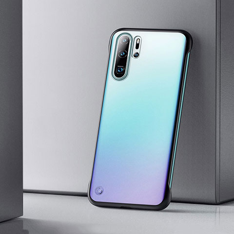 Handyhülle Hülle Ultra Dünn Schutzhülle Tasche Durchsichtig Transparent Matt U01 für Huawei P30 Pro Schwarz