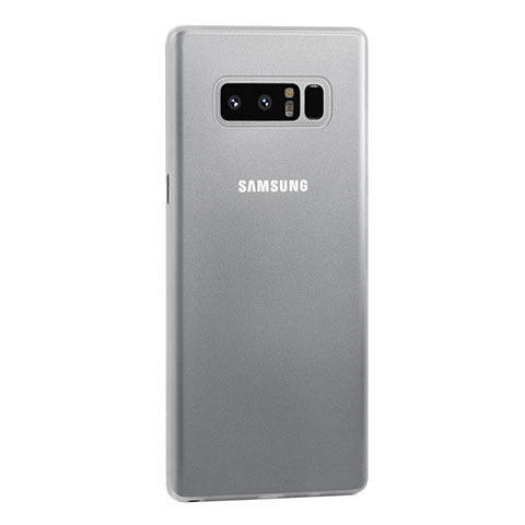 Handyhülle Hülle Ultra Dünn Schutzhülle Tasche Durchsichtig Transparent Matt U01 für Samsung Galaxy Note 8 Duos N950F Weiß
