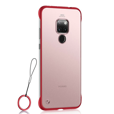 Handyhülle Hülle Ultra Dünn Schutzhülle Tasche Durchsichtig Transparent Matt U03 für Huawei Mate 20 Rot