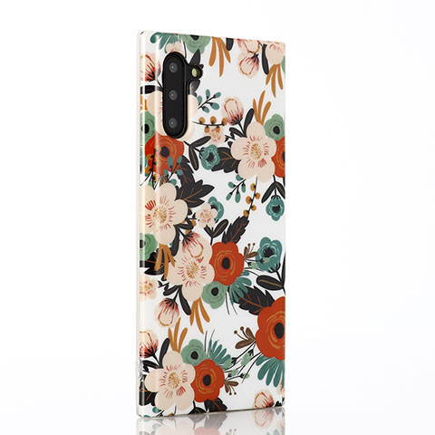 Handyhülle Silikon Hülle Gummi Schutzhülle Blumen S03 für Samsung Galaxy Note 10 5G Plusfarbig