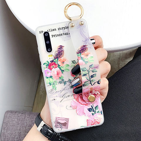 Handyhülle Silikon Hülle Gummi Schutzhülle Blumen S05 für Huawei P30 Plusfarbig