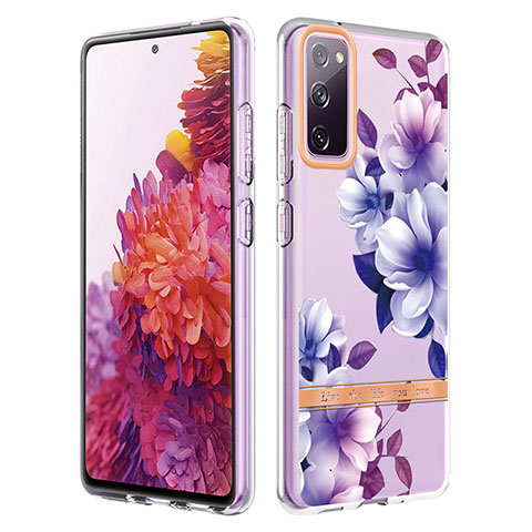 Handyhülle Silikon Hülle Gummi Schutzhülle Flexible Modisch Muster Y06B für Samsung Galaxy S20 FE (2022) 5G Violett