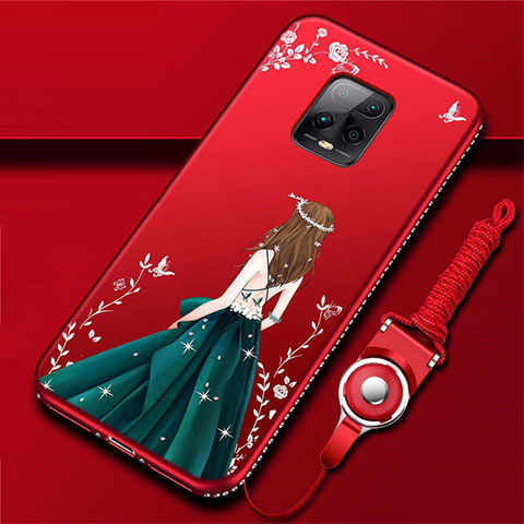 Handyhülle Silikon Hülle Gummi Schutzhülle Flexible Motiv Kleid Mädchen für Xiaomi Redmi 10X Pro 5G Plusfarbig